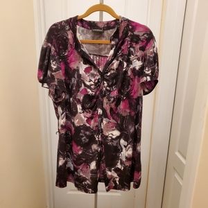 Lane Bryant Button Blouse